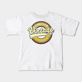 forever vintage Lithuania logo Kids T-Shirt